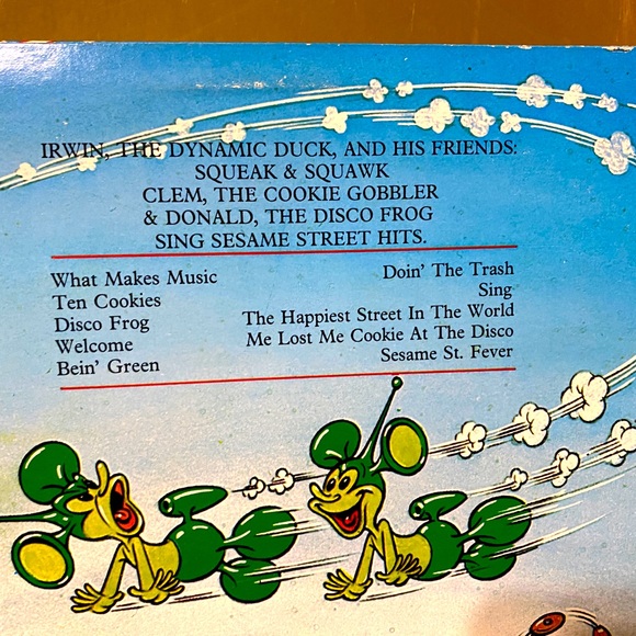 SESAME STREET IRWIN SINGS SESAME STREET HITS VTG 1980 VINYL RECORD ALBUM 12” - Picture 10 of 16